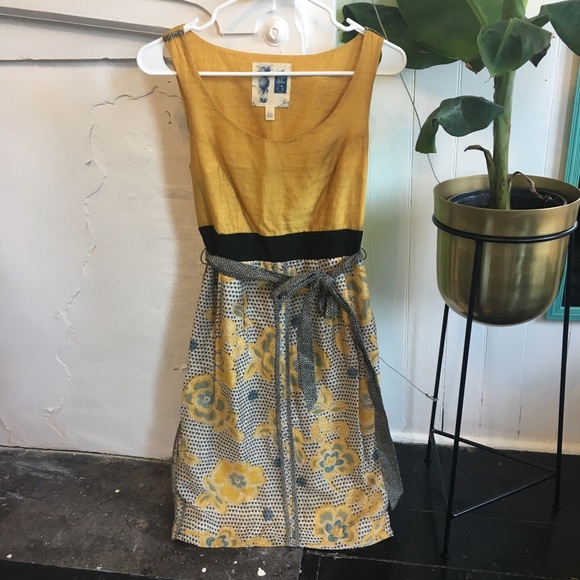Anthropologie Blooming Goldenrod dress - Picture 2 of 6